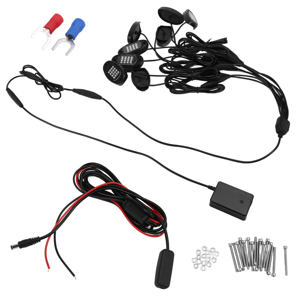 8 Pods Rgb Led Rock S Kit Underglow Multicolor Neon Pod Light 4711781713541