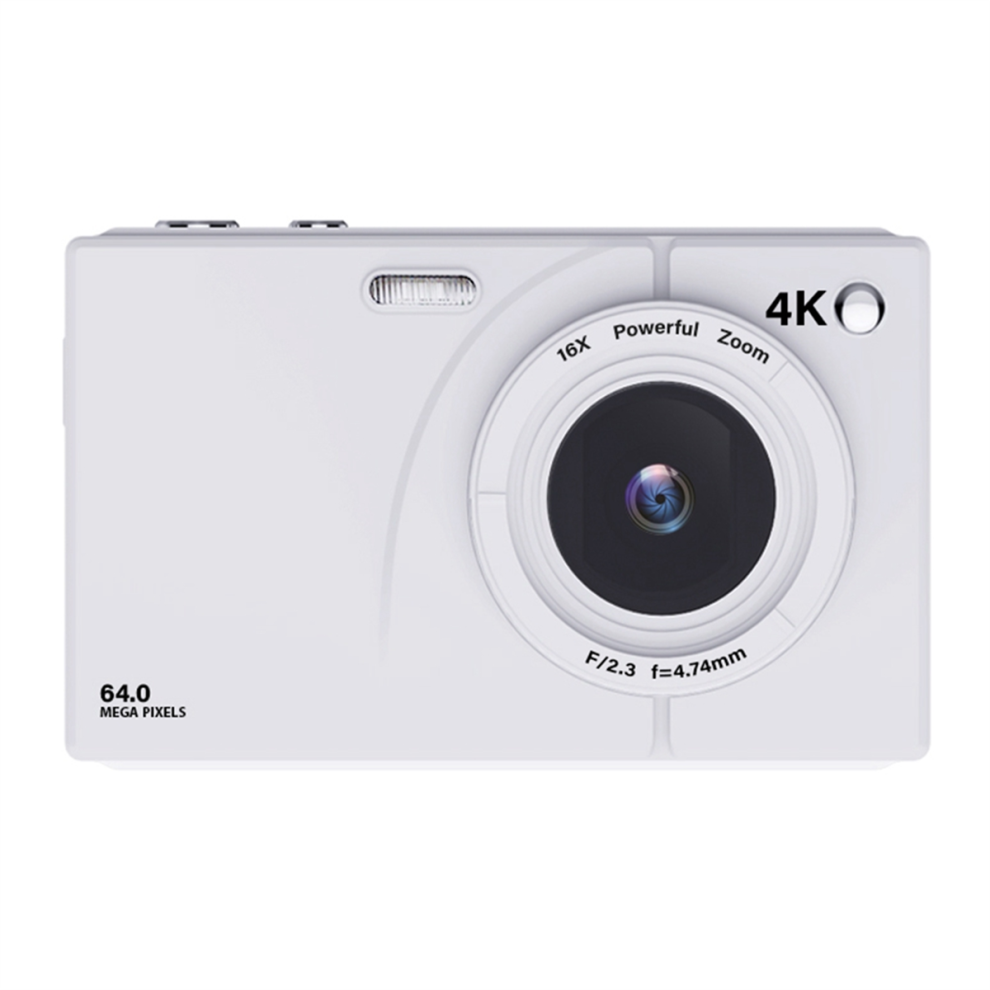 4K Ccd Digital Camera 16X Digital Zoom With 2.8Inch Screen White 4712801479317