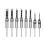 8Pcs Woodworking Square Hole Drill Bits,Wood Mortising Chisel 1