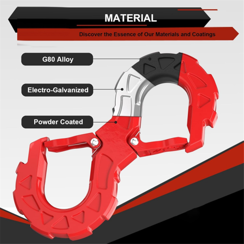 3/8 Tow Hook, Winch Hook for Off-Road Recovery 1