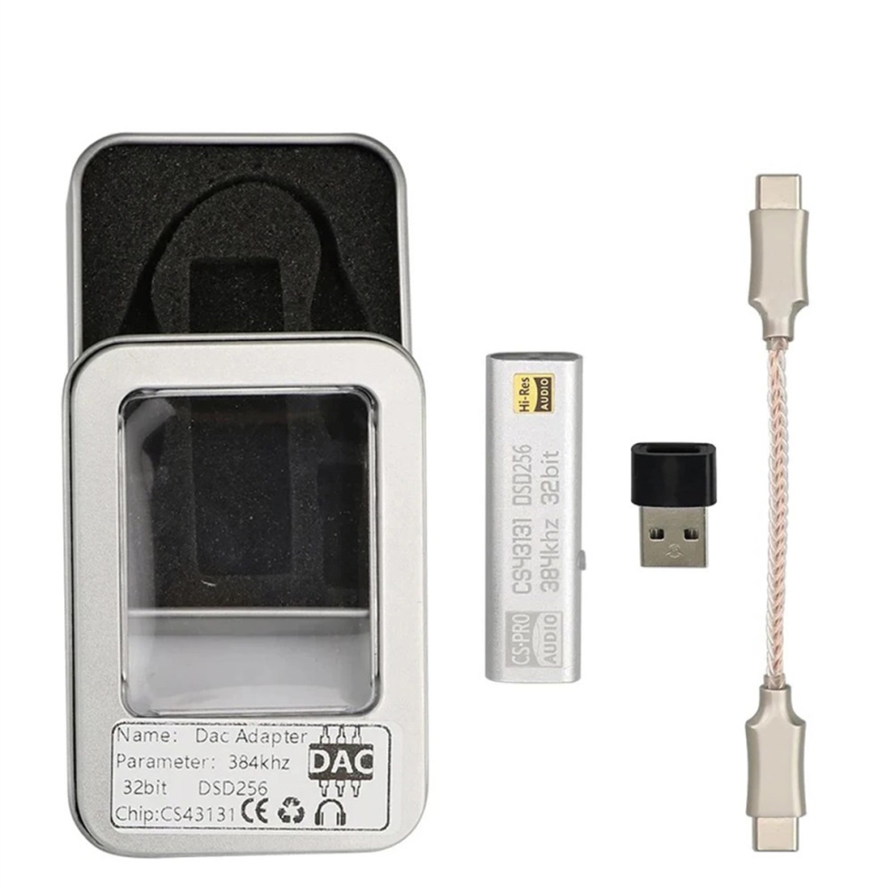 Cs43131 Headphone Amplifier Usb Typec To 3.5Mm Output Aux Adapter 4711781716955