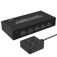 KVM-Umschalter-Selektor 4 in 1 out für 4 PC-Share-Monitor-Maus-Tastatur