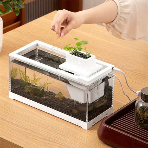Desktop Aquarium Fish Tank with LED Lighting Silent Filter 1