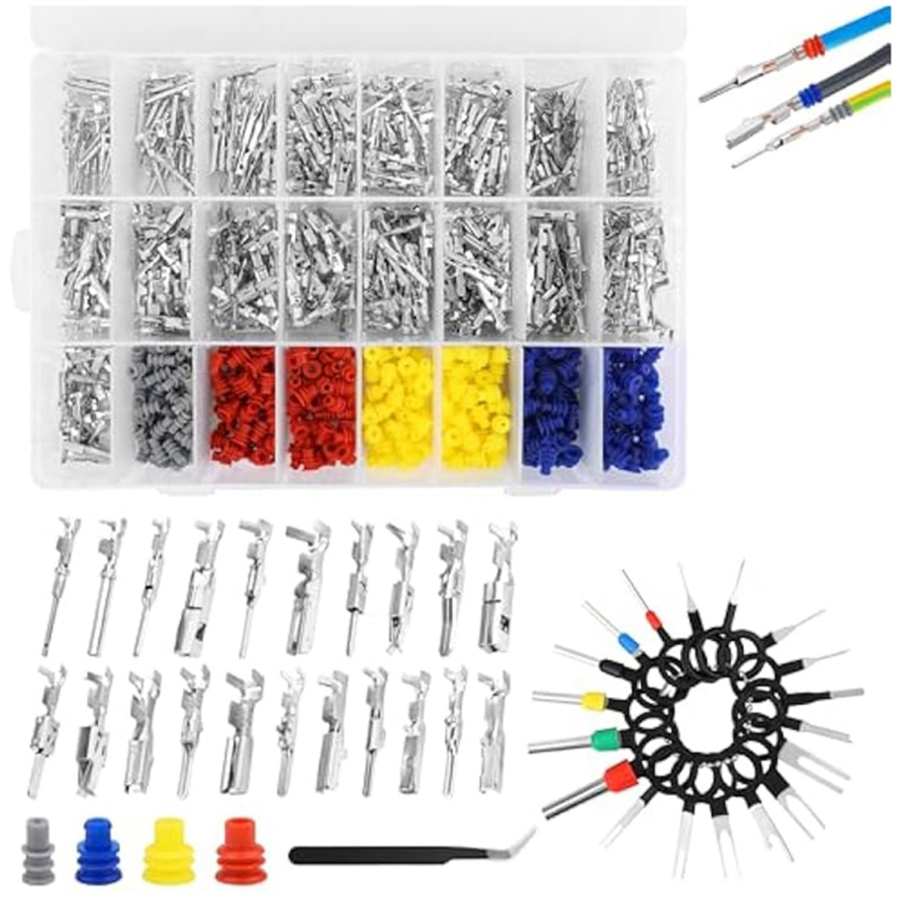 984Pcs Car Electrical Wire Terminal Pins Connector Kit 4711781725865