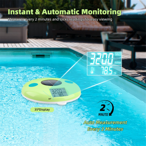 Solar Salinity Meter Temp Salt Tester 1