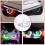 2 τεμάχια RGB Angel Eyes Halo Δαχτυλίδια Φλας Bluetooth APP Control 80 χιλ. 4