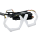 2 τεμάχια RGB Angel Eyes Halo Δαχτυλίδια Φλας Bluetooth APP Control 80 χιλ. 1
