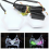 2 τεμάχια RGB Angel Eyes Halo Δαχτυλίδια Φλας Bluetooth APP Control 80 χιλ. 6