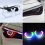 2 τεμάχια RGB Angel Eyes Halo Δαχτυλίδια Φλας Bluetooth APP Control 80 χιλ. 3