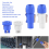 20Set PowerCON Typ A NAC3FCA + NAC3MPA-1 Chassis Stecker Panel Adapter 4
