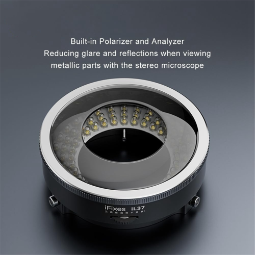 Microscope Polarized Ring Lights Ultra-Bright 96 LED Lamp Anti Glare 2