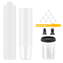 Tazza per miscelazione vernice H/O Quick Cup Serbatoio per aerografo 20,3 oz 25 pezzi
