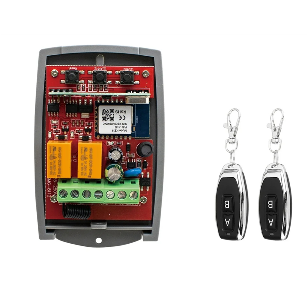 433Mhz Rolling Code Garage Door Remote Control Rf Receiver 85-250V 4711781744231