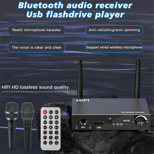 Bluetooth 5.3 Audio Adapter Receiver, for Home Stereo/Headset/Speaker 2