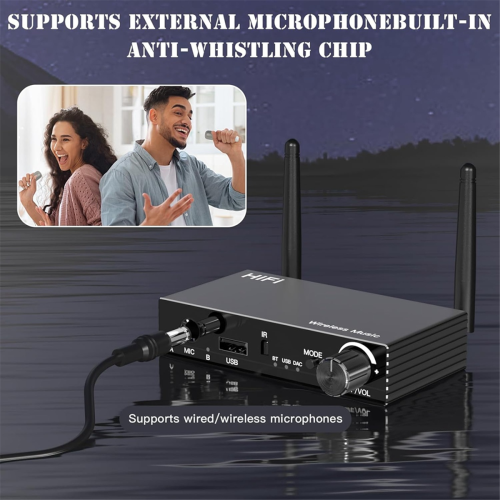 Bluetooth 5.3 Audio Adapter Receiver, for Home Stereo/Headset/Speaker 1