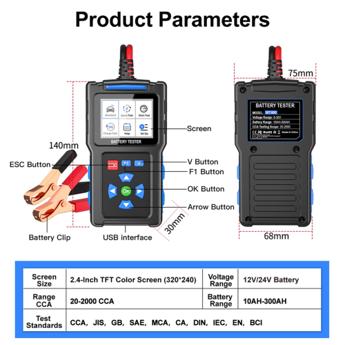 BT300 Car Battery Tester Car Battery Tool System 1