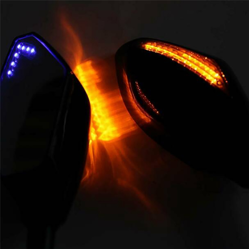 Motorcycle Led Rearview Mirror With For Yzf R1 R6 Fz1 Light 4711781743951