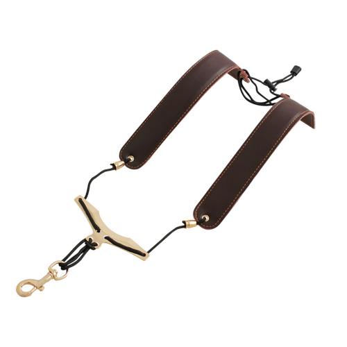 Saxophone straps PU Leather foldable shoulder strap