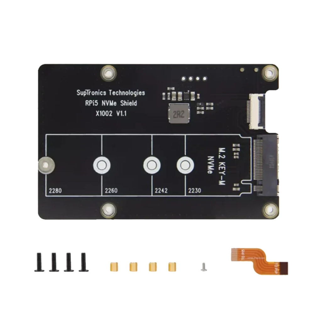 X1002 For 5 PCIe to M.2 NVMe SSD Expansion Board-image-OPC-PJ6HGPM-NEW