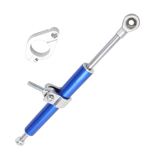 330MM Universal Motorrad Lenkungsdämpfer Stabilisator Blau 1