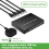 4 In 4 Out KVM USB2.0 Switch Hub Adapter USB2.0 Printer for Laptop 2