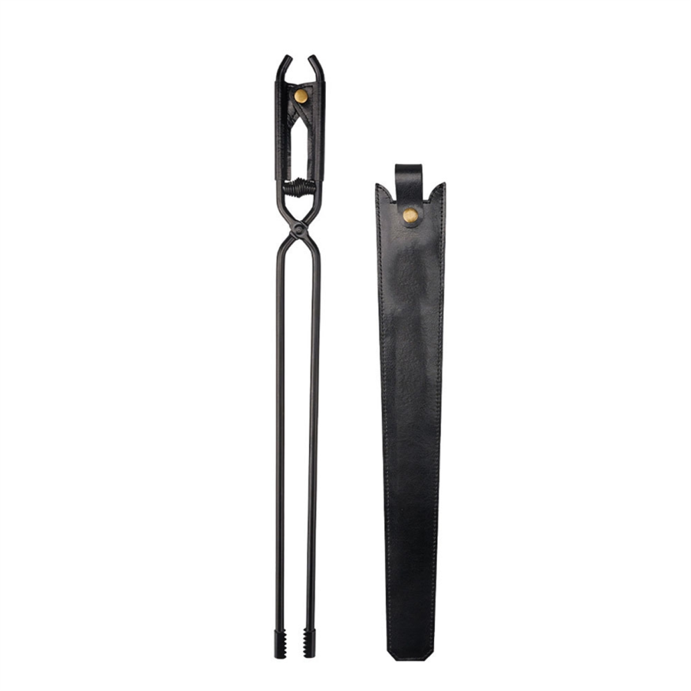 Bonfire BBQ Anti Scalding Charcoal Tongs with Leather Sheath A-image-OPC-PJ6HHSY-NEW
