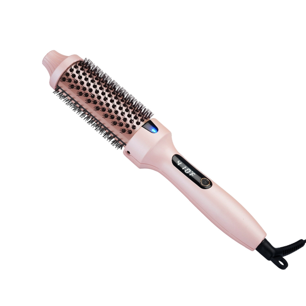 Curling Brush, Negative Ionic Heated Thermal Round Brush EU Plug