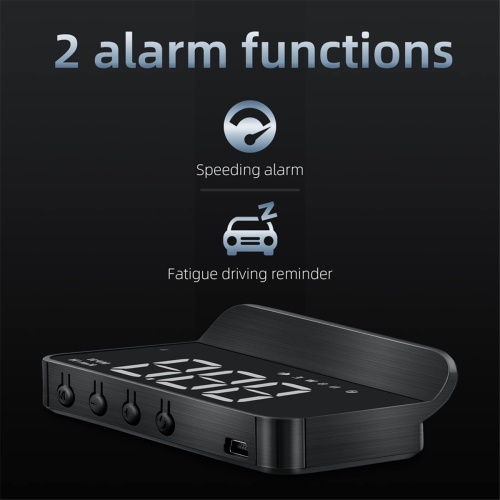 Display per parabrezza per auto, HUD GPS per auto, tachimetro MPH 1