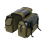 Motorcycle bicycle large capacity saddle bag ArmyGreen 1