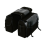 Motorcycle bicycle large capacity saddle bag black 1