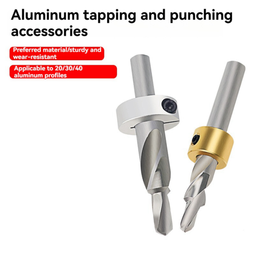 2pcs Aluminum Profile Drill Guide Access Hole Drill Jig Drill Bit 2