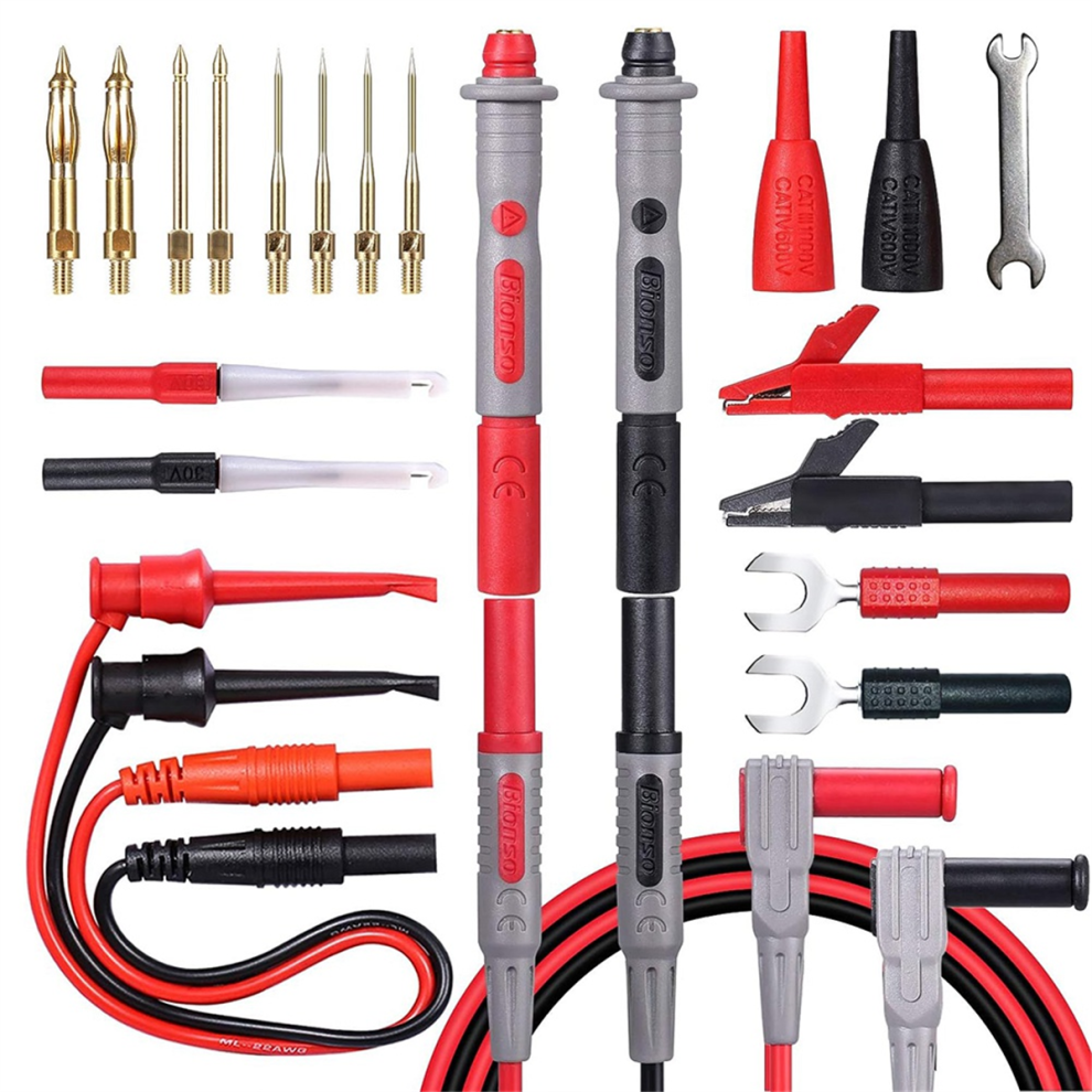 23 Pcs Multimeter Leads Kit, Professional And Upgraded Test Leads Set 4711781737547
