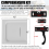 RV Screen Door Latch Handle Kit(Right Hand) and Door Slide 12In Panel 2