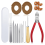 16 Pcs Glove Relacing Kit Needle Leather Cutter Scratch Awl Tool set1 1