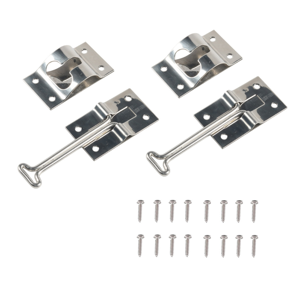 Rv Door Holder, Upgrade Snap Noiseless Trailer Door Latch, 6 Inch 4711781764635