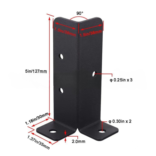 4Pcs Adjustable Deck Post Anchor Base Brackets Fence 1