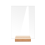 12PCS DIY Blank Acryl Tisch Zeichen Klar Zeichen mit Stand D 1