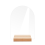 12PCS DIY Blank Acryl Tisch Zeichen Klar Zeichen mit Stand C 1