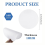110 Sheets Microwave Kiln Papers4.7 Inch Round Ceramic Fiber 3