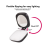 Luce ad anello per selfie con specchio LED magnetico 6