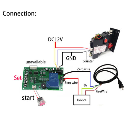 Four Digits Control Board For Coin Acceptor Massage 1