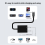 Hub di docking USB per occhiali AR per smartphone e tablet, grigio 2