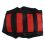 Funda de asiento para X roja 1