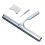 2-pack multi-purpose shower scrapers
Squeegees with adhesive hook
Stainless steel wiper 5