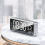 Dark Grey Smart Sound Alarm ClockWall Mounted Desk Clock 4