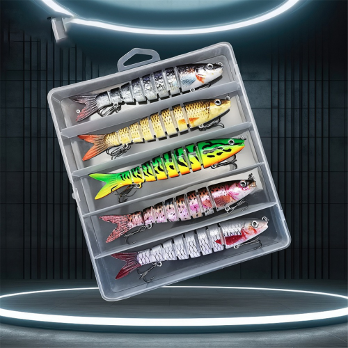 5pcs Multi Jointed Artificial Bait Slow Sinking Fishing Bait 1