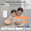 WiFi Smart Light Switch 2500W 2 Gang Touch Switch with Neutral Wire B 2