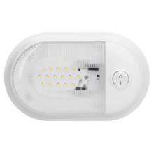Lámpara de luz de techo interior de 24 LED con interruptor para RV Marine