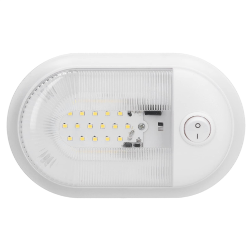 Lámpara de luz de techo interior de 24 LED con interruptor para RV Marine