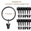 40 PCS Curtain Rings with Clips, Rings Hooks,Black 2